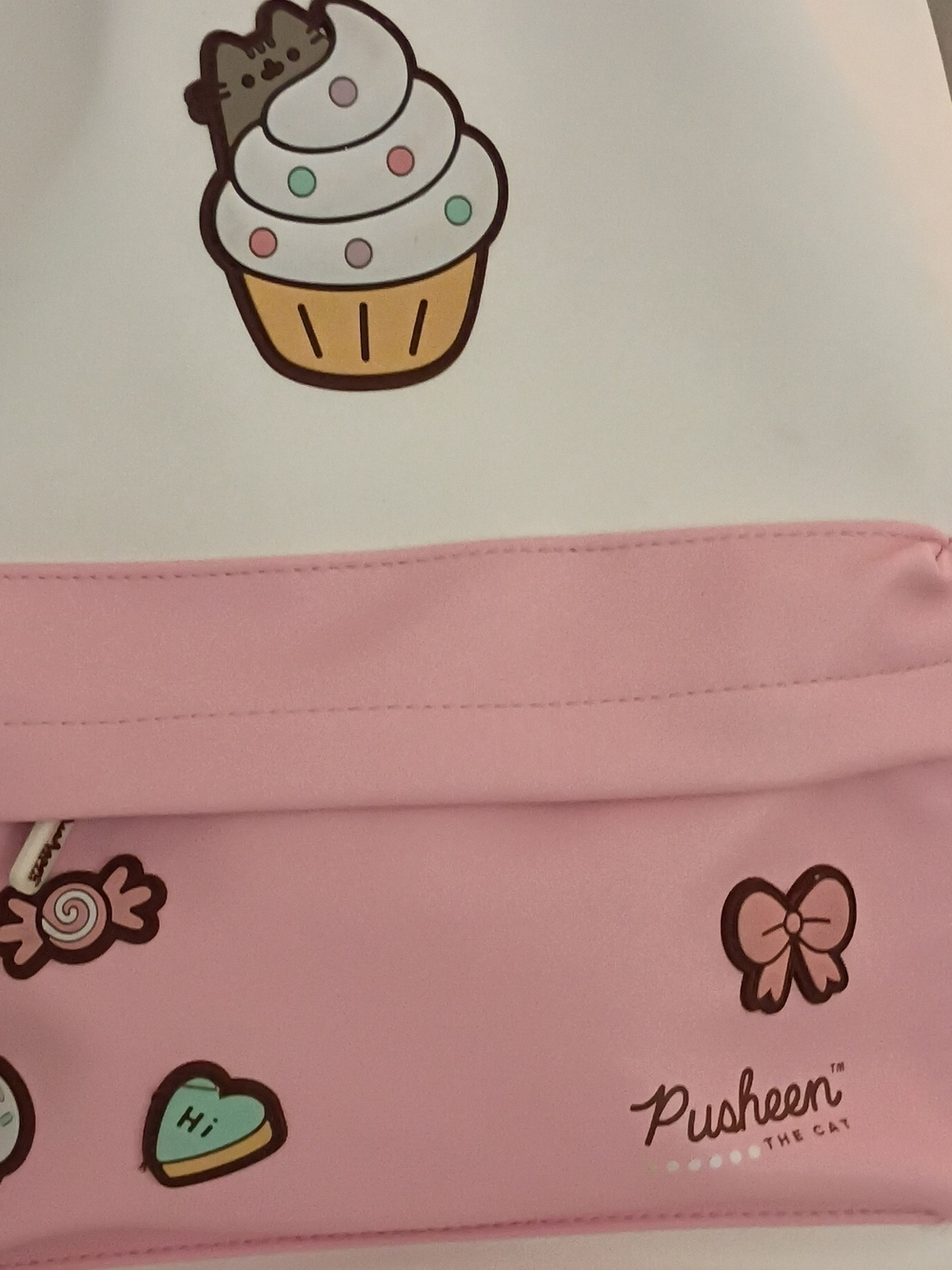 Pusheen Pink and White Cupcake Kids Bag